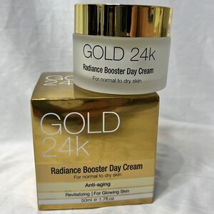 Gold 24K Radiance Booster Day Cream for normal to dry skin, 1.7 Fl oz. NIB